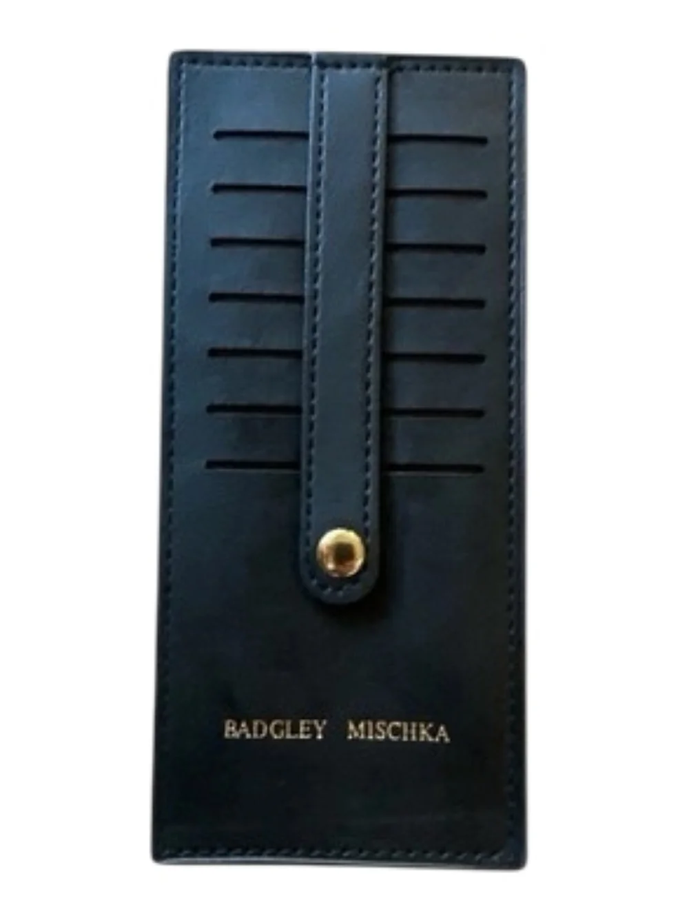 NWT Badgley Mischka Black Credit Card Holder New Sealed